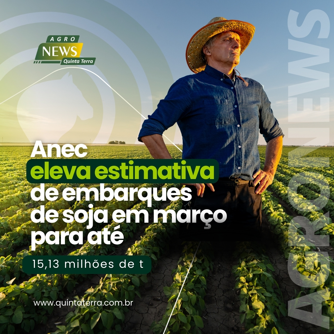 Anec eleva estimativa de embarques de soja